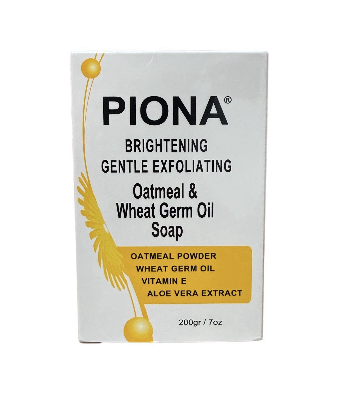 PIONA Brightening Gentle Exfoliating Oatmeal & Wheat Germ Oil Soap 7 Oz.