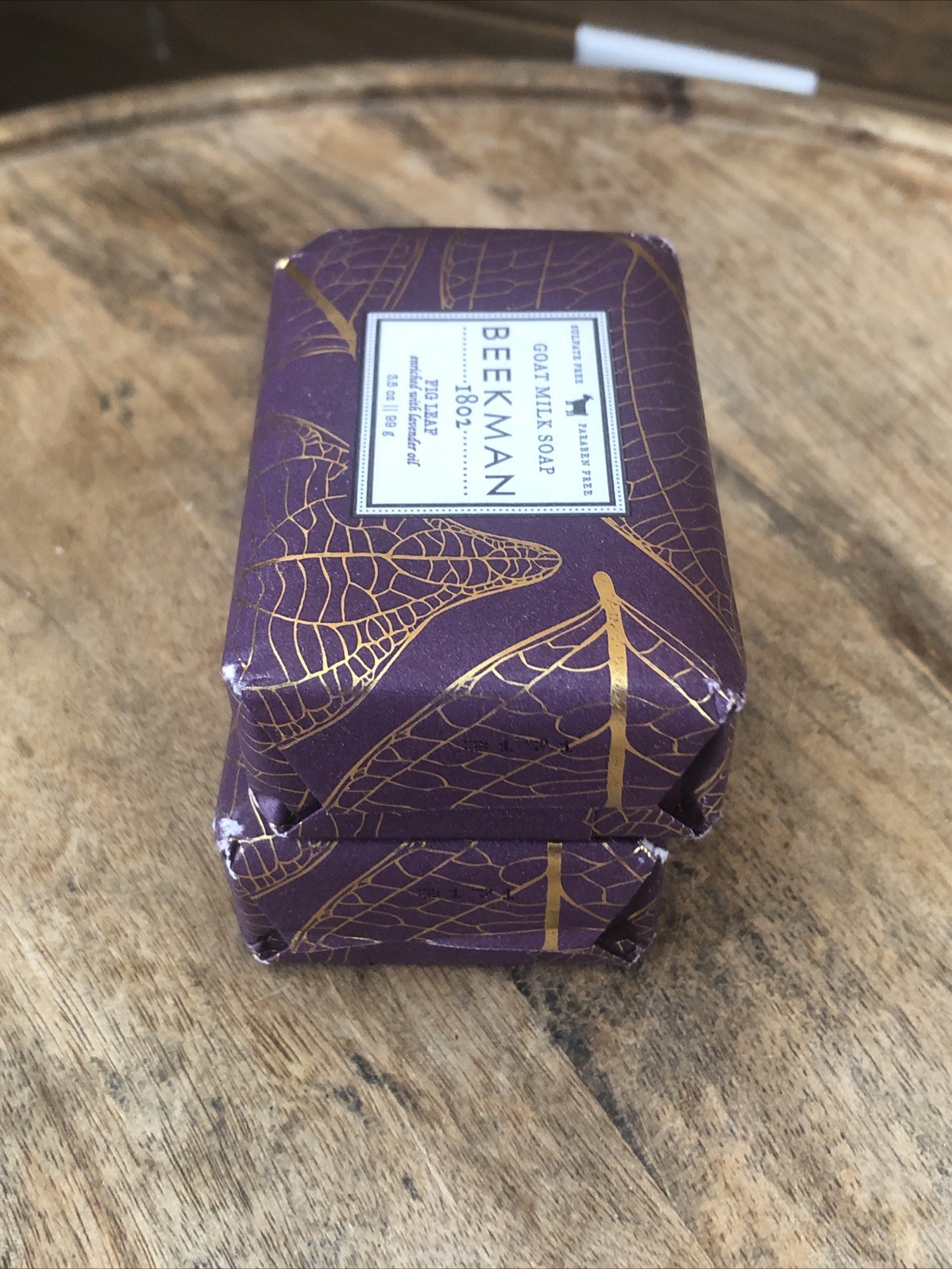 (2) Beekman 1802 FIG LEAF Palm Size Bar Soap – 3.5 oz Each