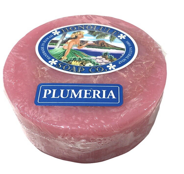 Honolulu Soap Company – Plumeria – Loofah Soap Made in the USA