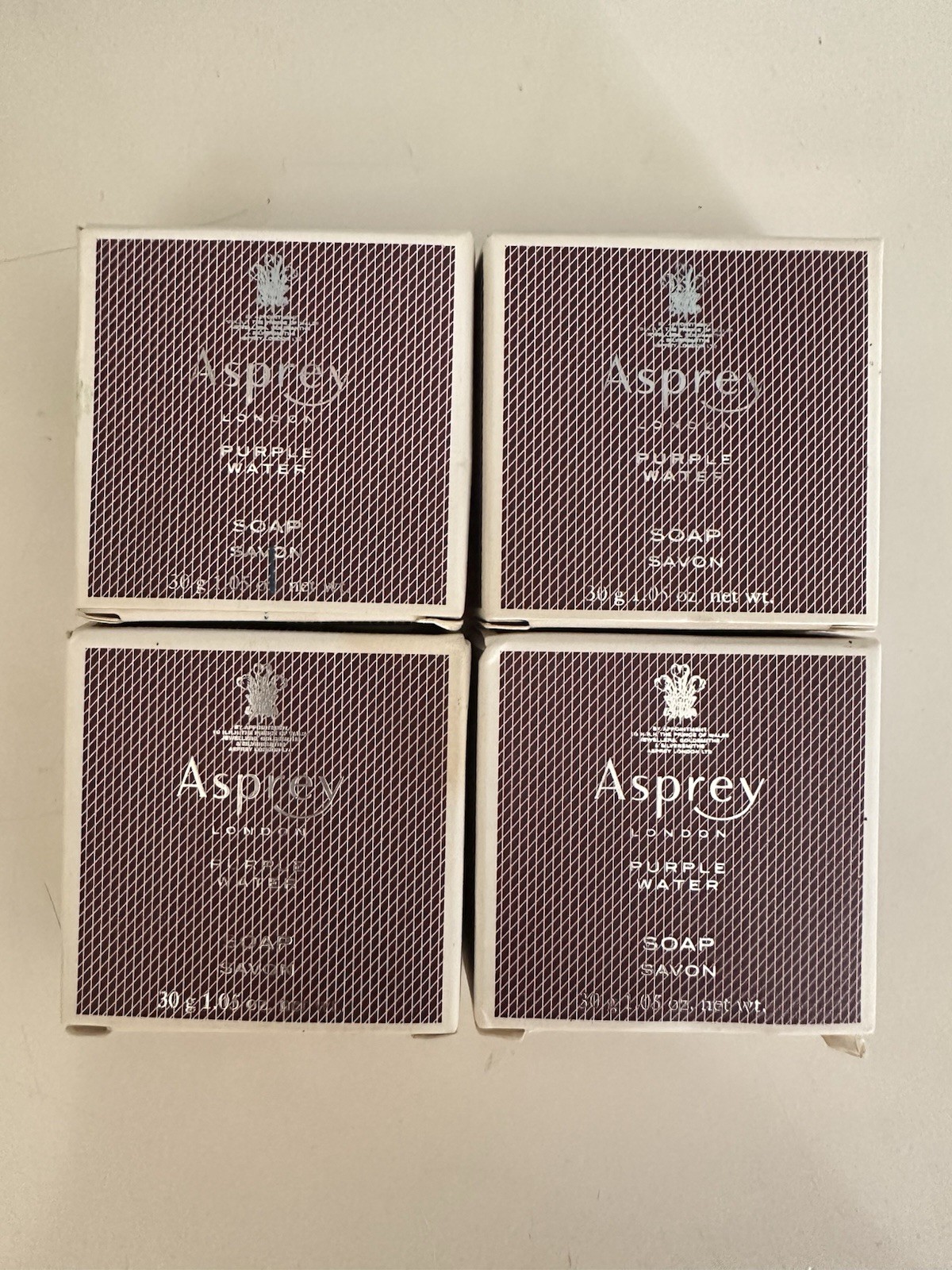 Asprey London Purple Water – 4 Travel Size Soaps