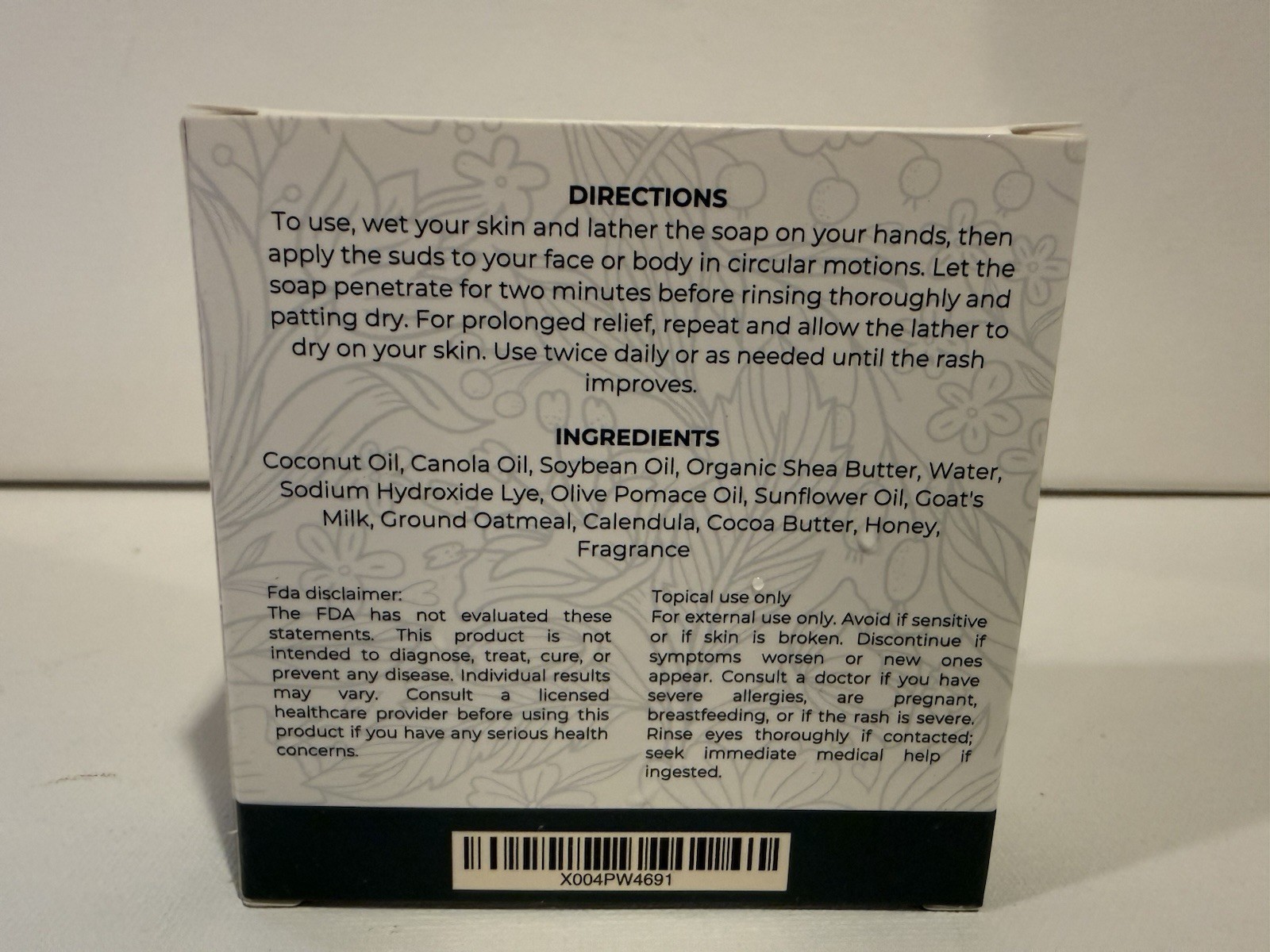 Ohtorv Eczema & Psoriasis Soap, Honey Scent, Anti-itch, 5oz