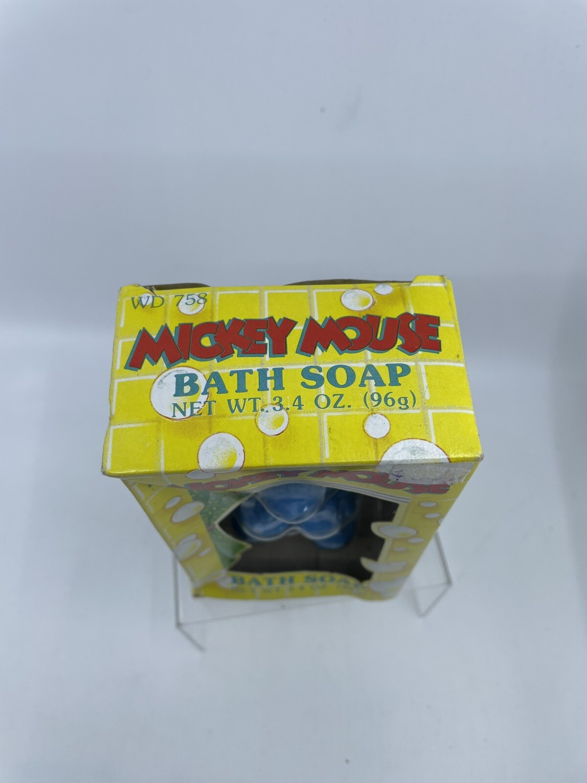 Vintage 1990 Walt Disney Company/Cosrich Inc. Mickey Mouse Bath Soap-3.4oz 1/2