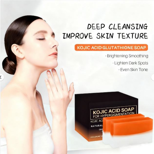 2 Pack Kojic Acid Soap Dark Spot Remover Soap Bars With Vitamin C & E 100g/PACK