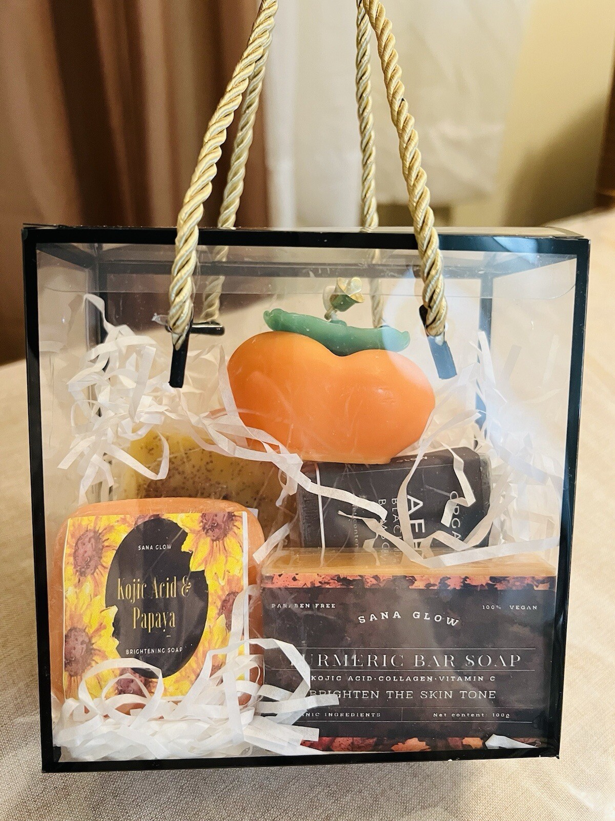 Mixed Soaps. Turmeric lemon, Organic African, Papaya, And Persimmon Candle. $25