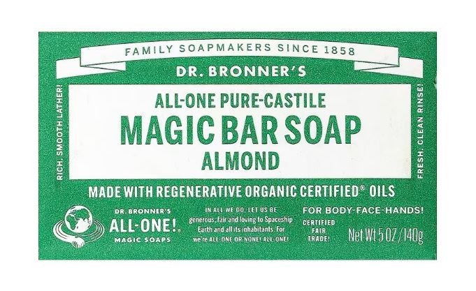 3 Pack Dr. Bronner’s, All-One Pure-Castile Magic Bar Soap, 5 oz (140 g)