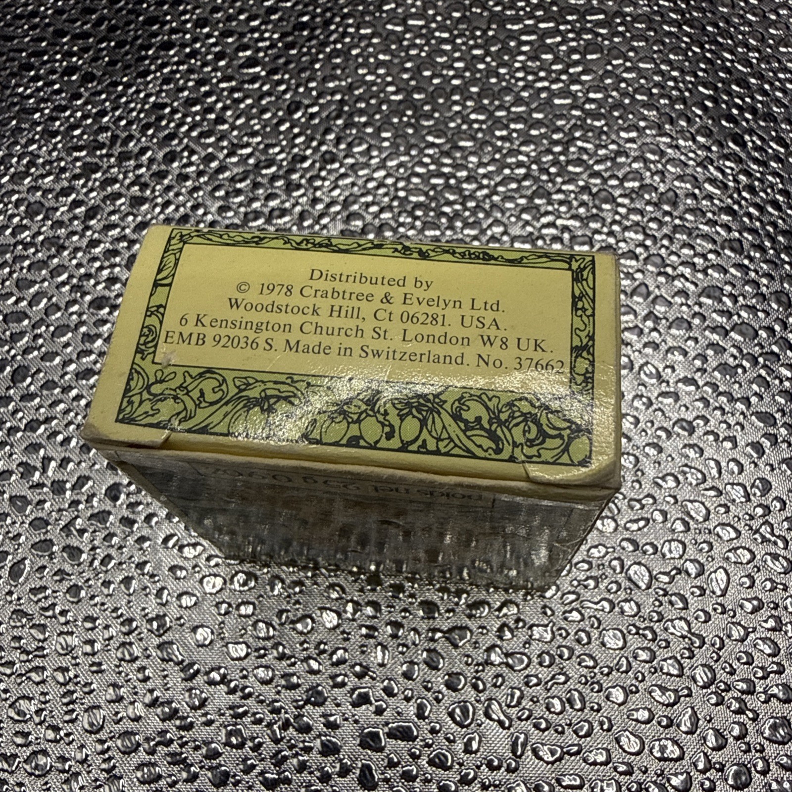 Crabtree And Evelyn Sea Shell Soap With Jojoba Oil 0.9oz 25g Cherub Turtle