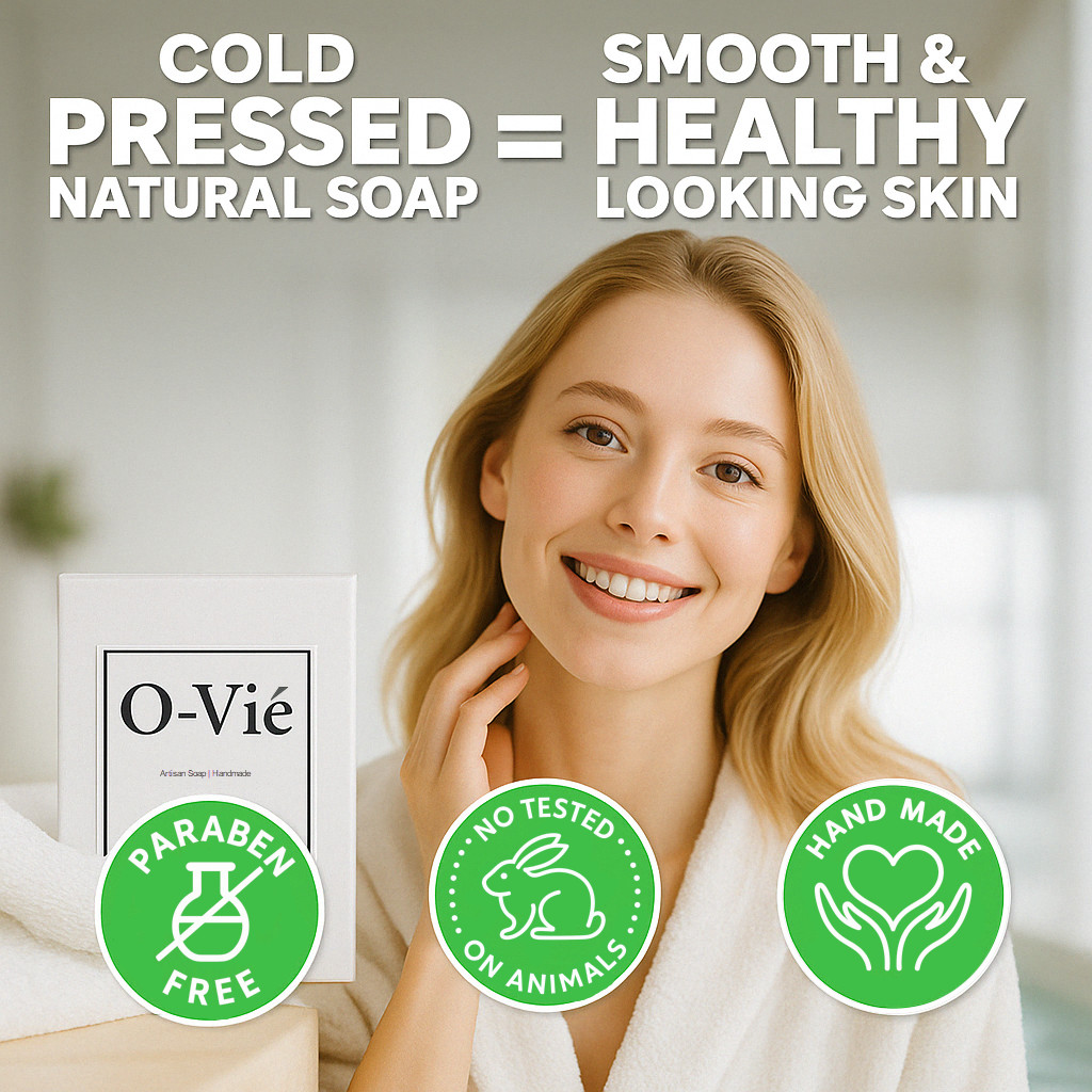O-Vié Fresh Aloe – 3pk Natural Handmade Soap for Face & Body for all Skin, 5oz
