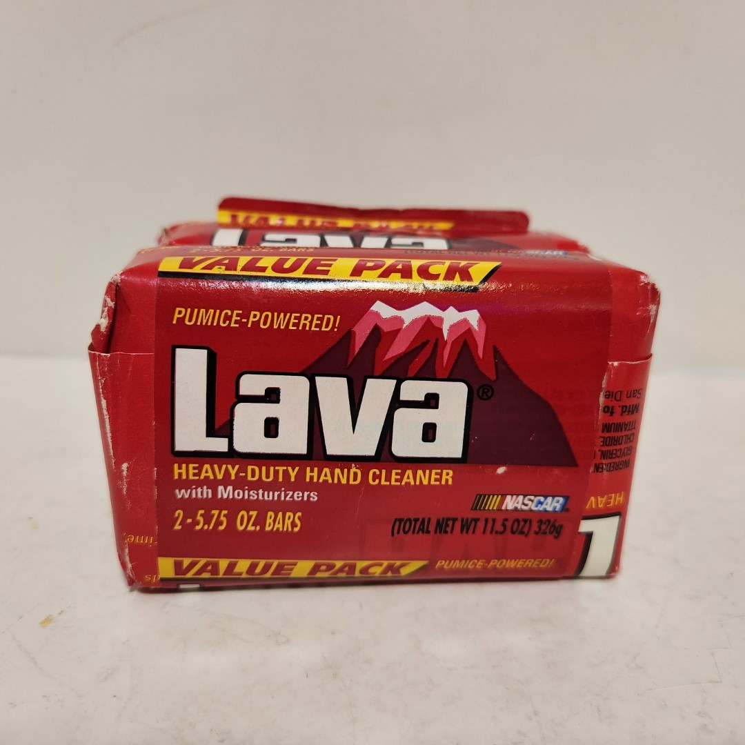 Lava Heavy Duty Hand Cleaner 2 Pack 5.75oz Bar Soap Red NASCAR Package
