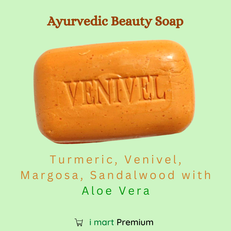 5 Pcs Vendol Venivel Soap Ayurvedic Hearbal Turmeric Margosa Aloe Vera Beauty