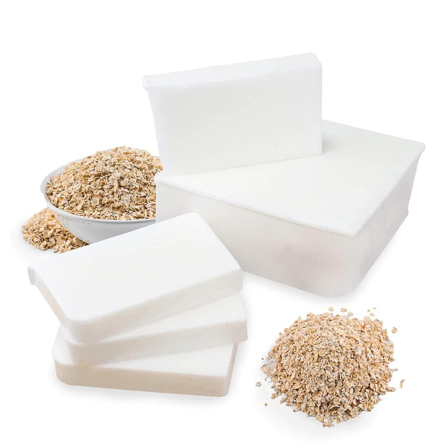 Primal Elements Oatmeal – Moisturizing Melt and Pour Glycerin Soap Base for C…