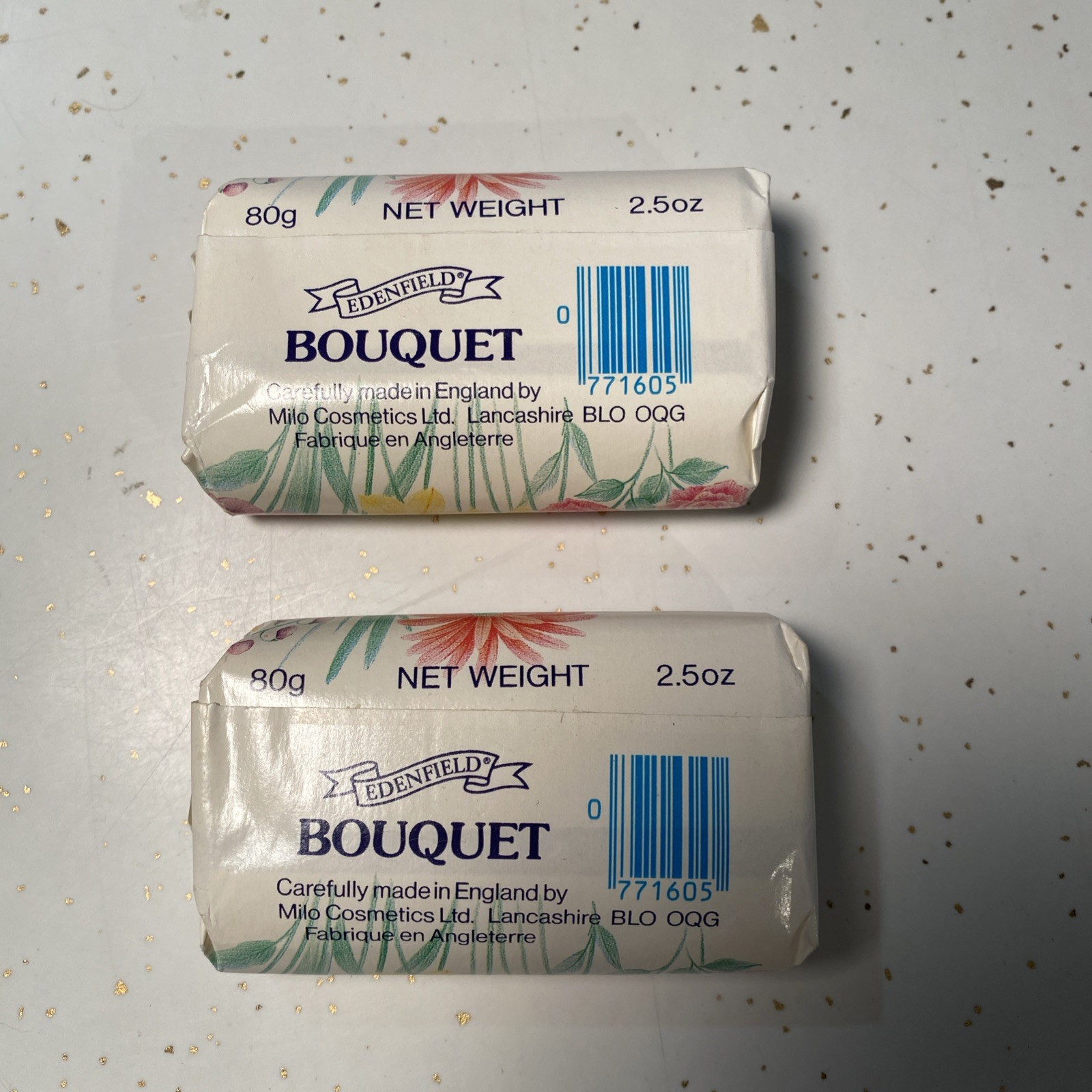 VTG Edenfield Bouquet Floral Bar Soap 2.5 Oz Sealed Made In England Set Of 2