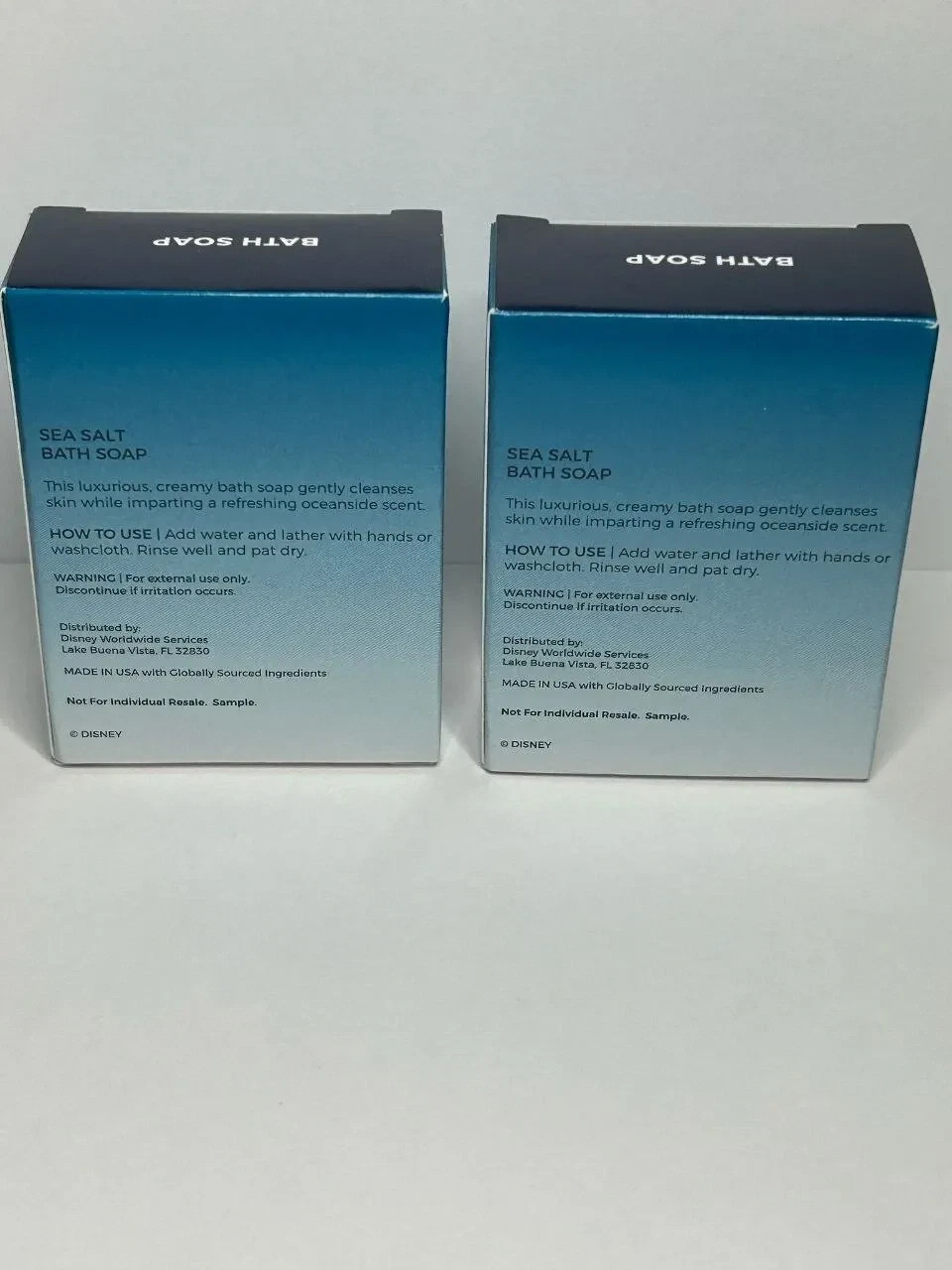 Set of 2 Disney Resort H2O+ Beauty Sea Salt Bath Soap 1.5 oz New
