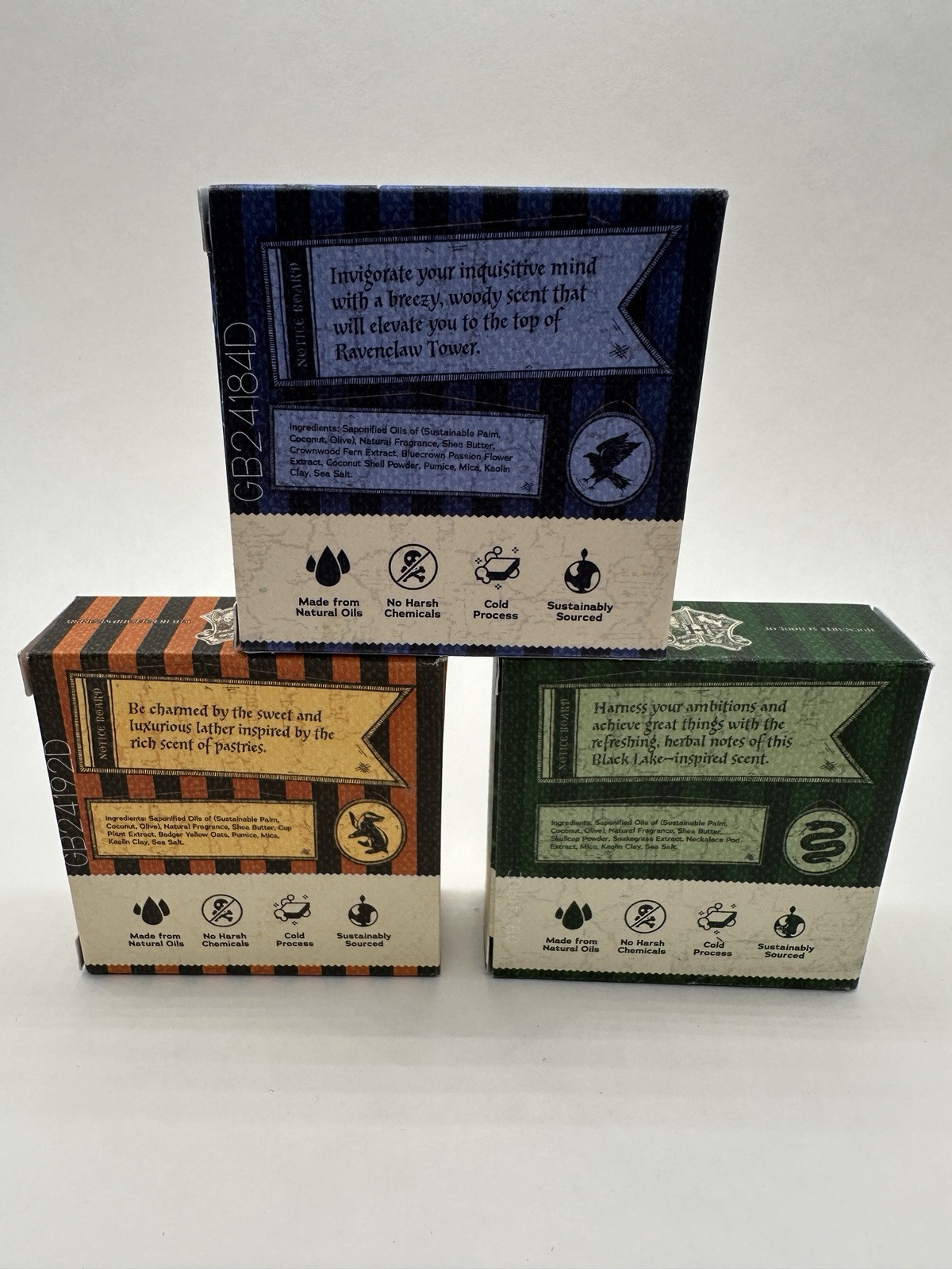 Dr. Squatch Harry Potter Lot Of 3 Limited Edition Soaps Variety New