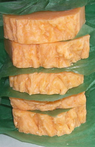 SHEA BUTTER SOAP FLORIDA ORANGE ARGAN OIL SOAP ~ 6 LG Soap Bars Essential Oils