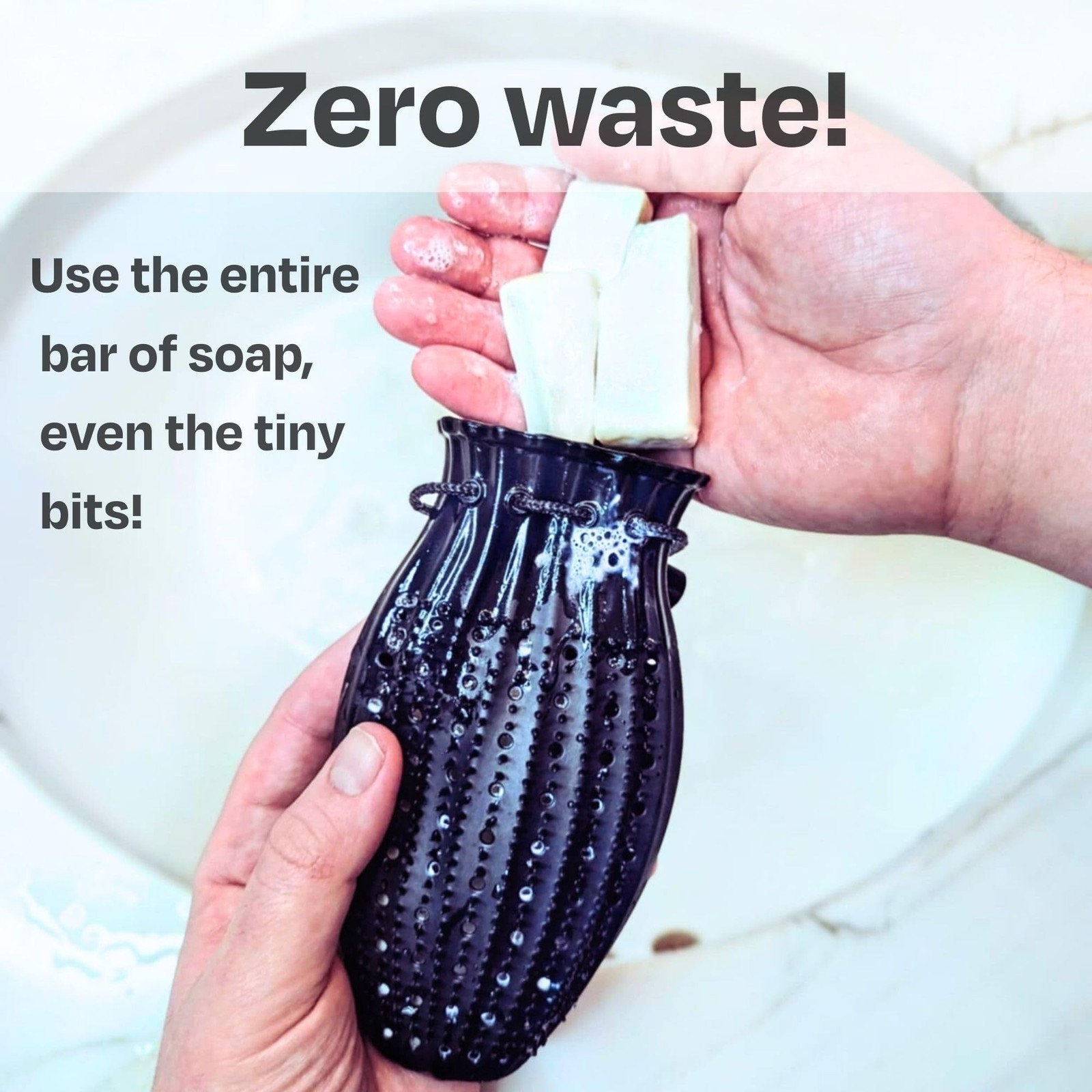 Soap Saver Bag, Gentle Exfoliating Loofah Pouch, Soap Sleeves for Bars, Exfol…