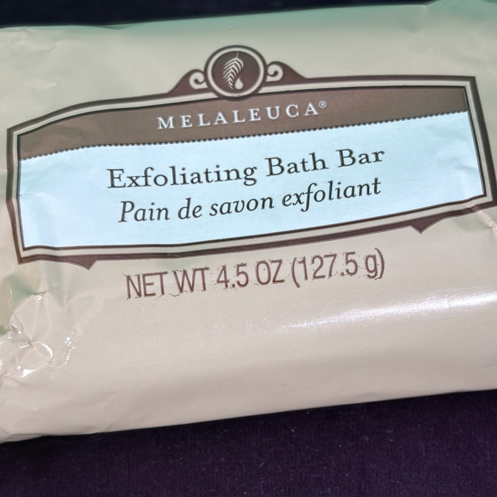 Lot of 2 ~ Melaleuca (1)The Gold Bar 4.5oz Luxury Soap Bar & (1)Exfoliating Bar