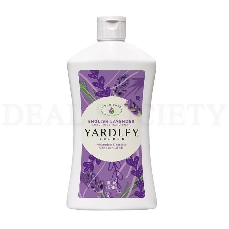 Yardley London English Lavender Liquid Hand Soap Refill 16oz Lot of 4