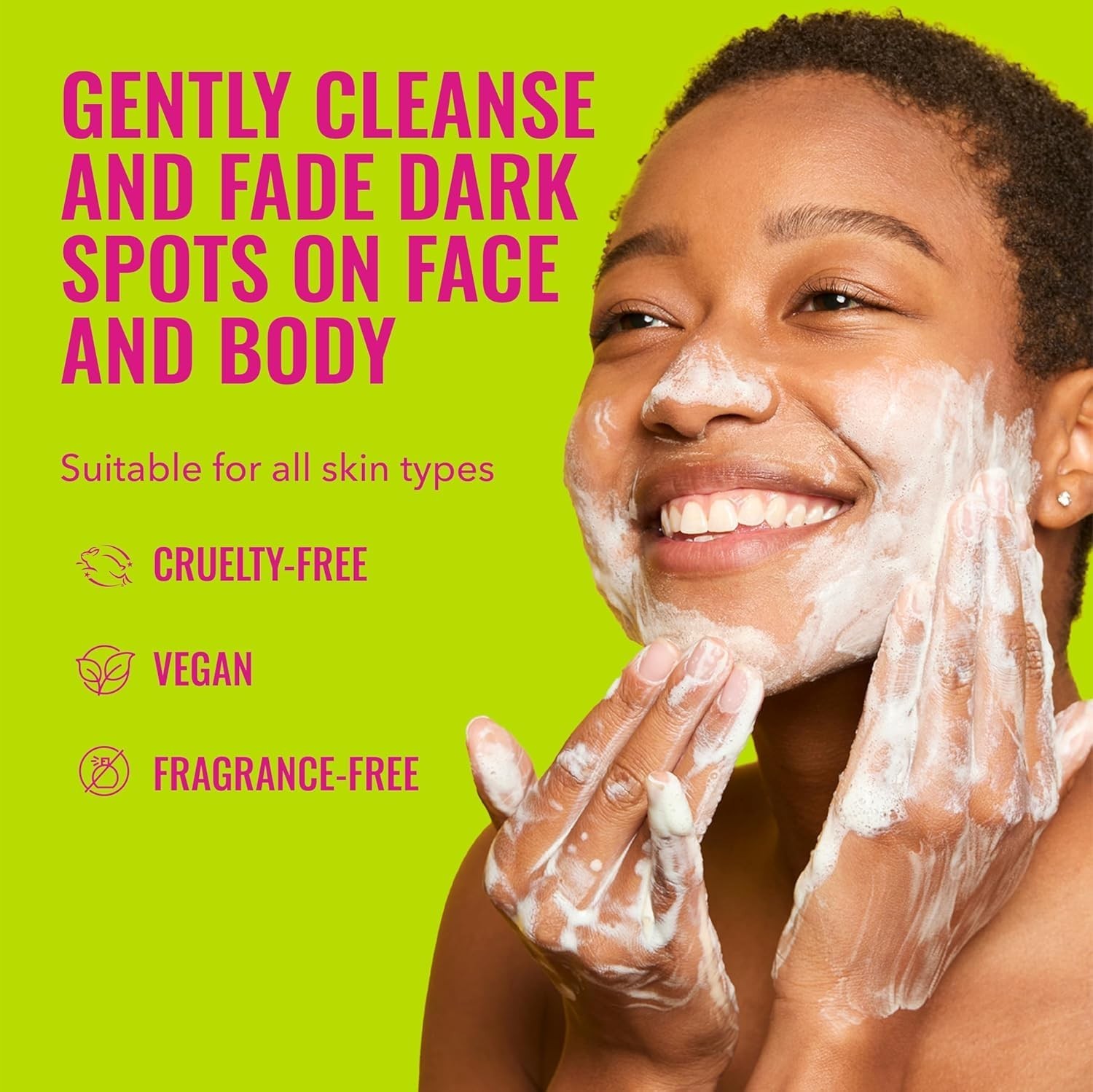 Good Molecules Brightening & Dark Spots Bar – Soap Free Face and Body