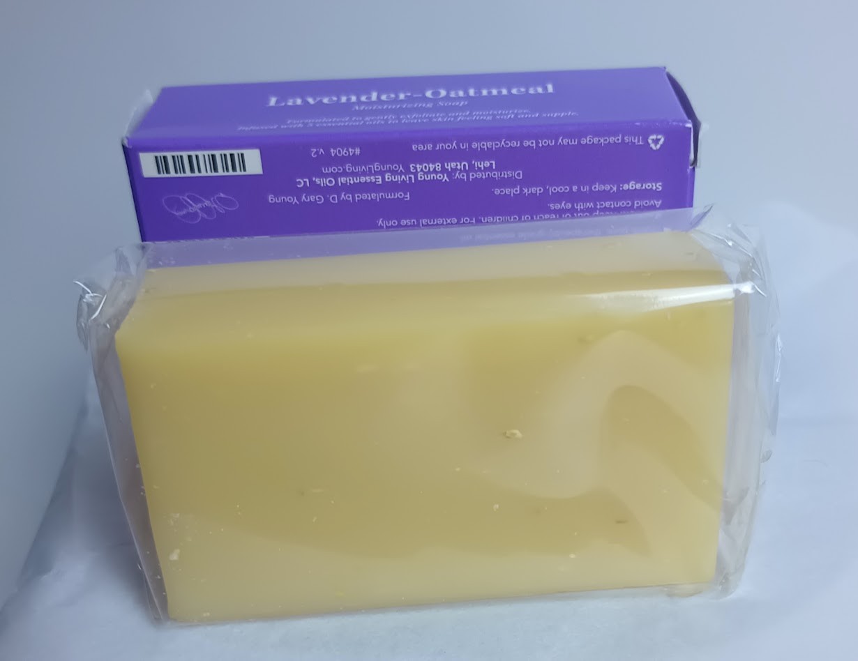 2 YOUNG LIVING Bar Soaps- Melaleuka-Geranium and Lavendar-Oatmeal New Sealed