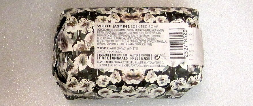CASTELBEL WHITE JASMINE SCENTED SOAP BAR LARGE 8.8 OZ PAREBEN & GLUTEN FREE