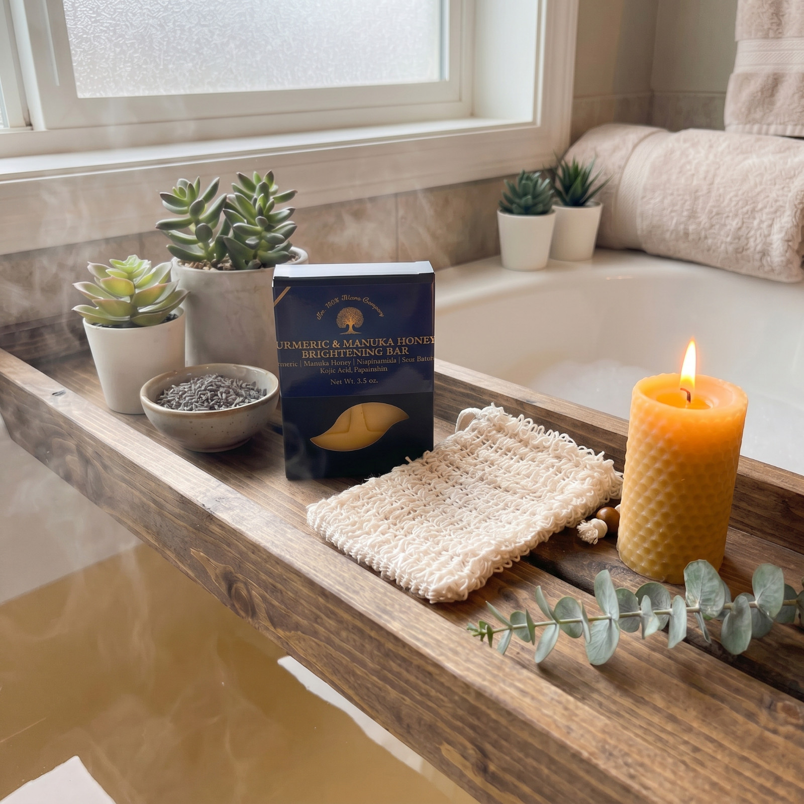 Manuka Honey Turmeric Tallow Soap | Kojic Acid Niacinamide Face Body Cleanser