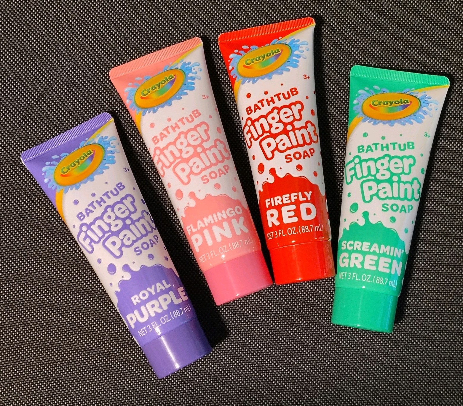 Crayola Bathtub Finger Paint Soap Purple Pink Red Green 4 total
