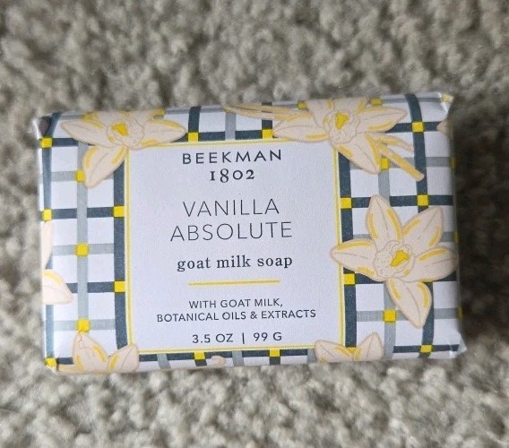 Beekman 1802 Goat Milk Soap Bars 3 Pack Vanilla, Honeyed Grapefruit Pist/cherry