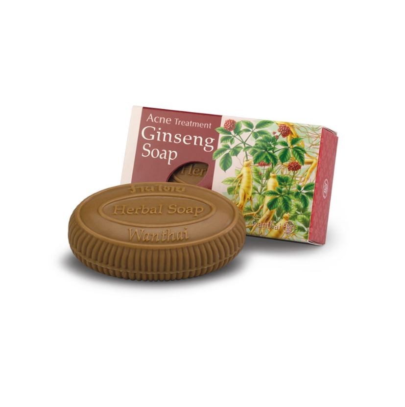 4x Ginseng Herbal Soap Wanthai for Normal & Oily Skin anti-acne brightening skin