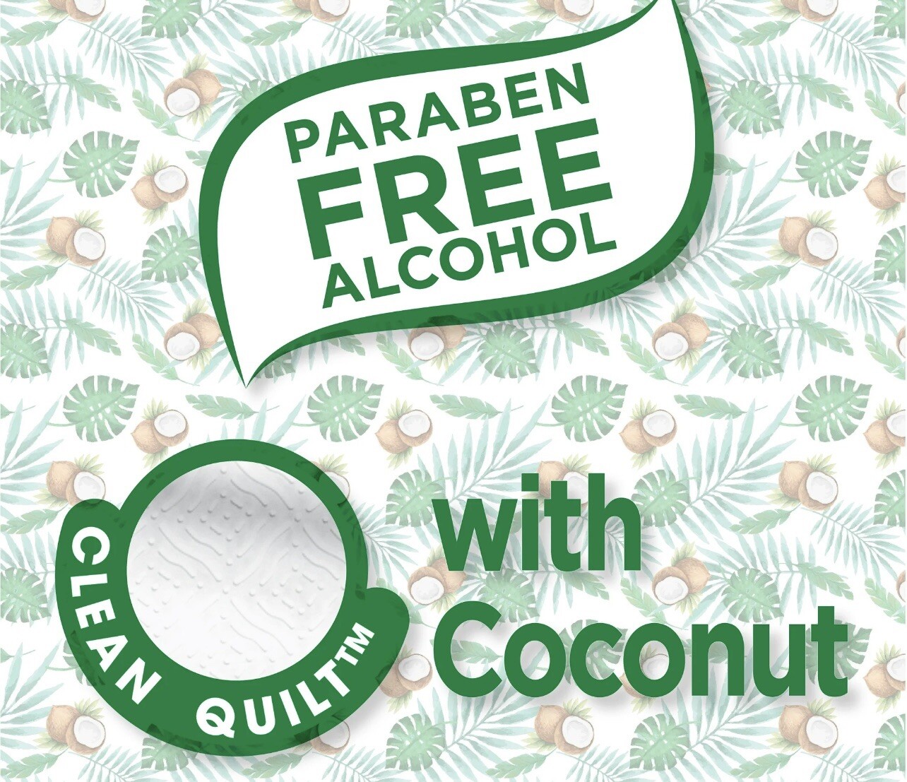 🥥 Coconut Scented Flushable Wipes, 2 Flip-Top Packs – 96 wipes