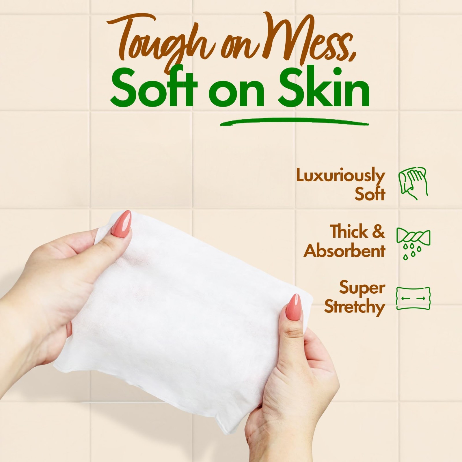 240 XL Flushable Bamboo Wipes – Organic, Unscented, Biodegradable, Eco-Friendly