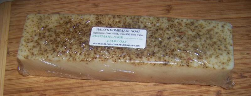 HOME-MADE GOAT’S MILK,SHEA,COCOA,SHEA,MANGO BUTTER SOAP ROSEMARY-SAGE 2.5LB