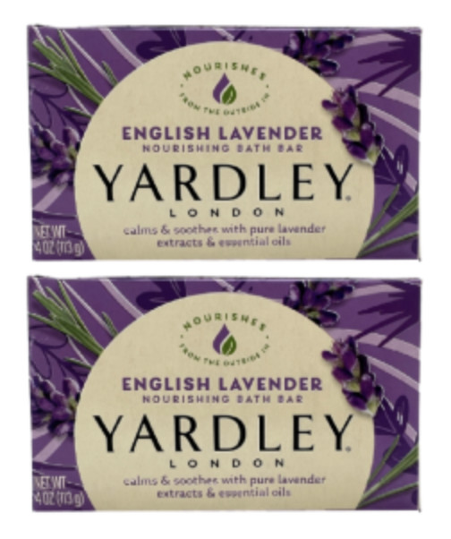 Yardley English Lavender Bar Soap 4Oz (2Pack)