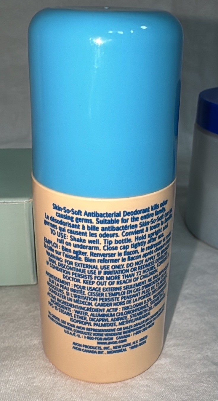 Vintage Avon Skin-So-Soft Lot Soap, Deodorant & Foot Soak, Ivy Block NEW