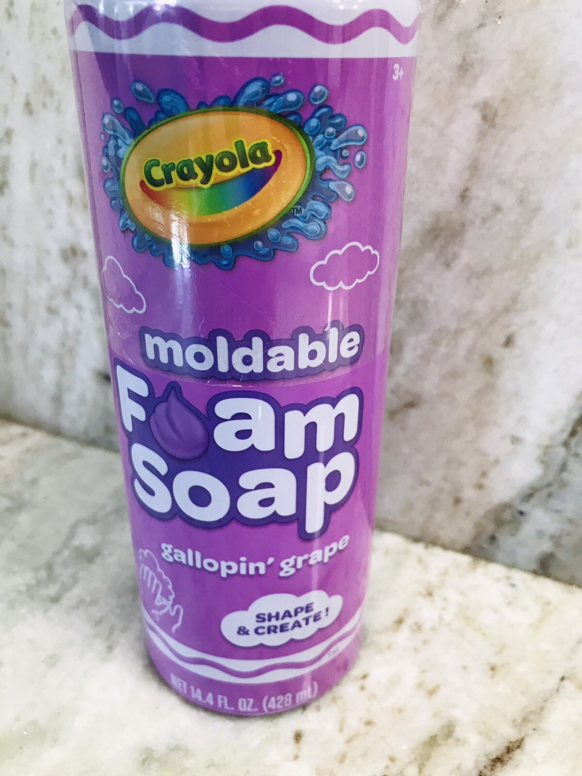 Crayola Shape/Create Gallopin’ Grape Moldable Foam Soap:14oz-Brand New-SHIP24H