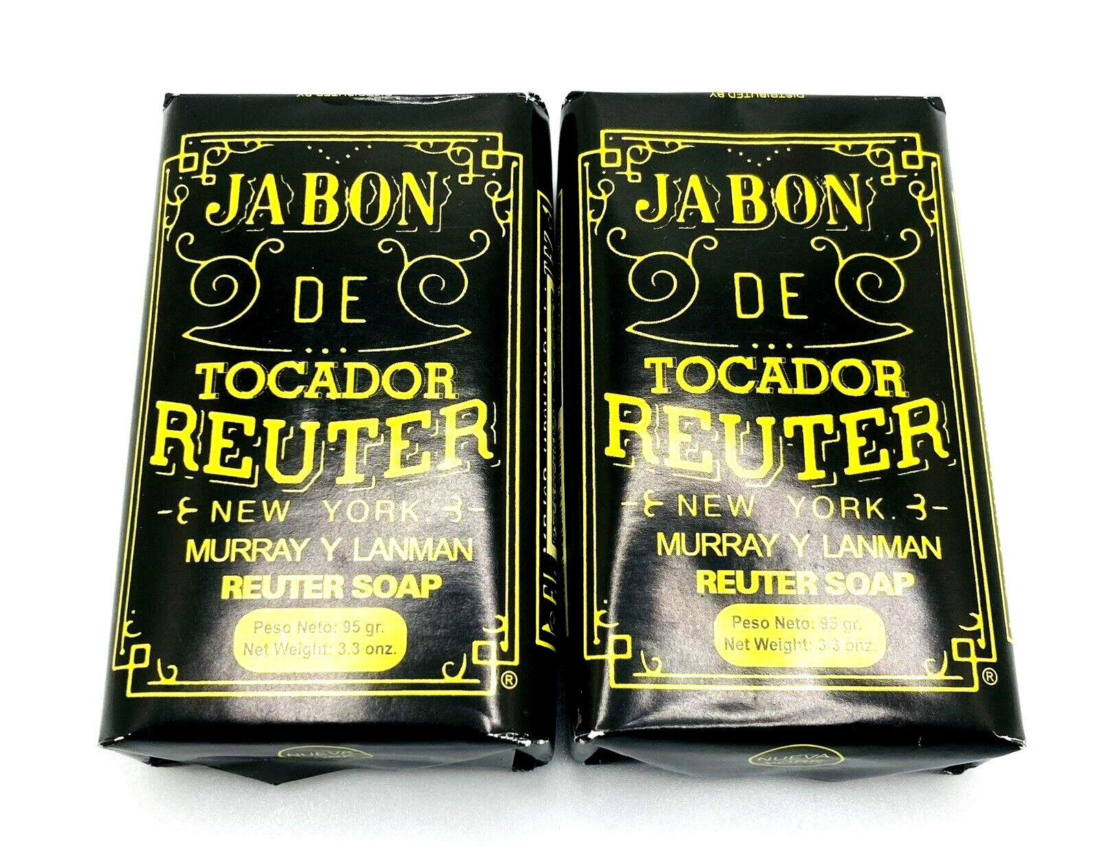 2 Pack Reuter Bath Soap Bars by Murray & Lanman 3.3 oz Each