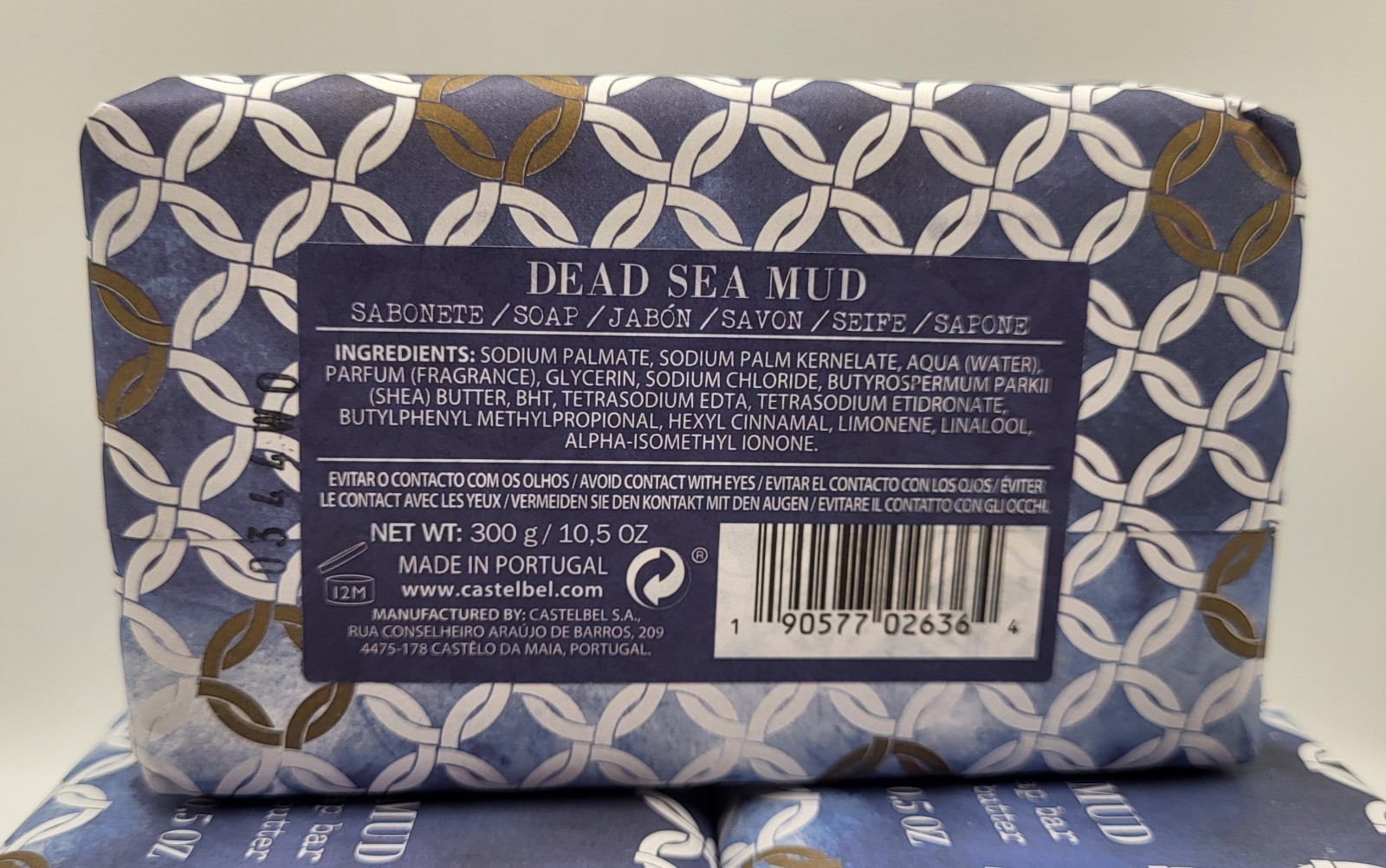 Castelbel Scented Bar Soap Lot Of 3 Dead Sea Mud w Shea Butter Gift Wrapped 10oz