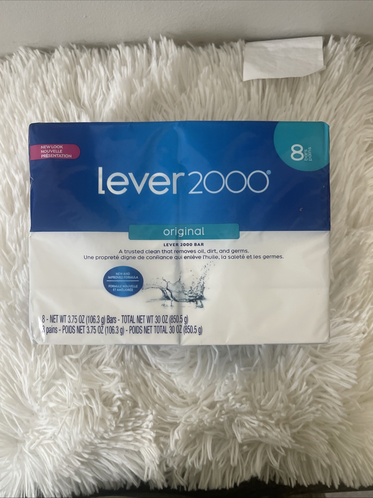 Lever 2000 Original Bar Soap, Pack of 8, 3.75 oz Bars