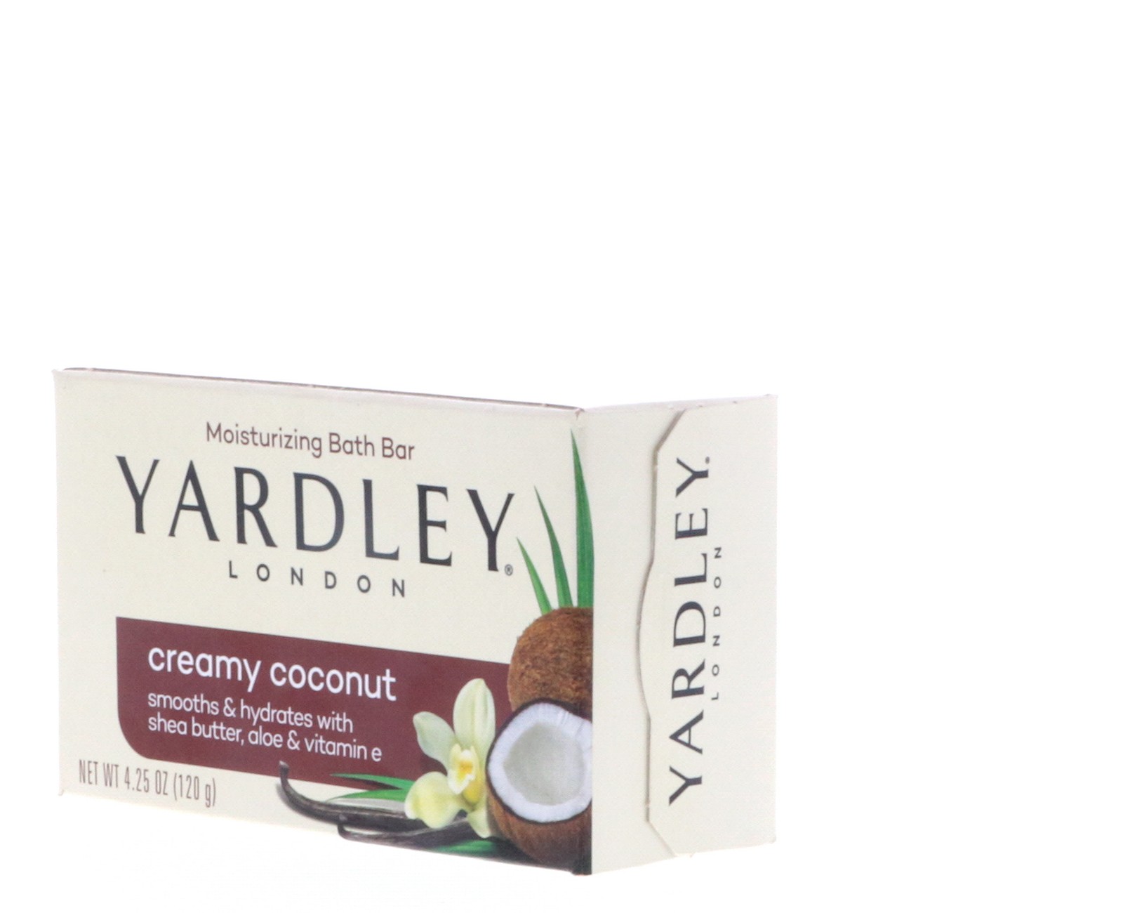 Yardley Creamy Coconut Bath Bar, 4.25 oz 2 Pack