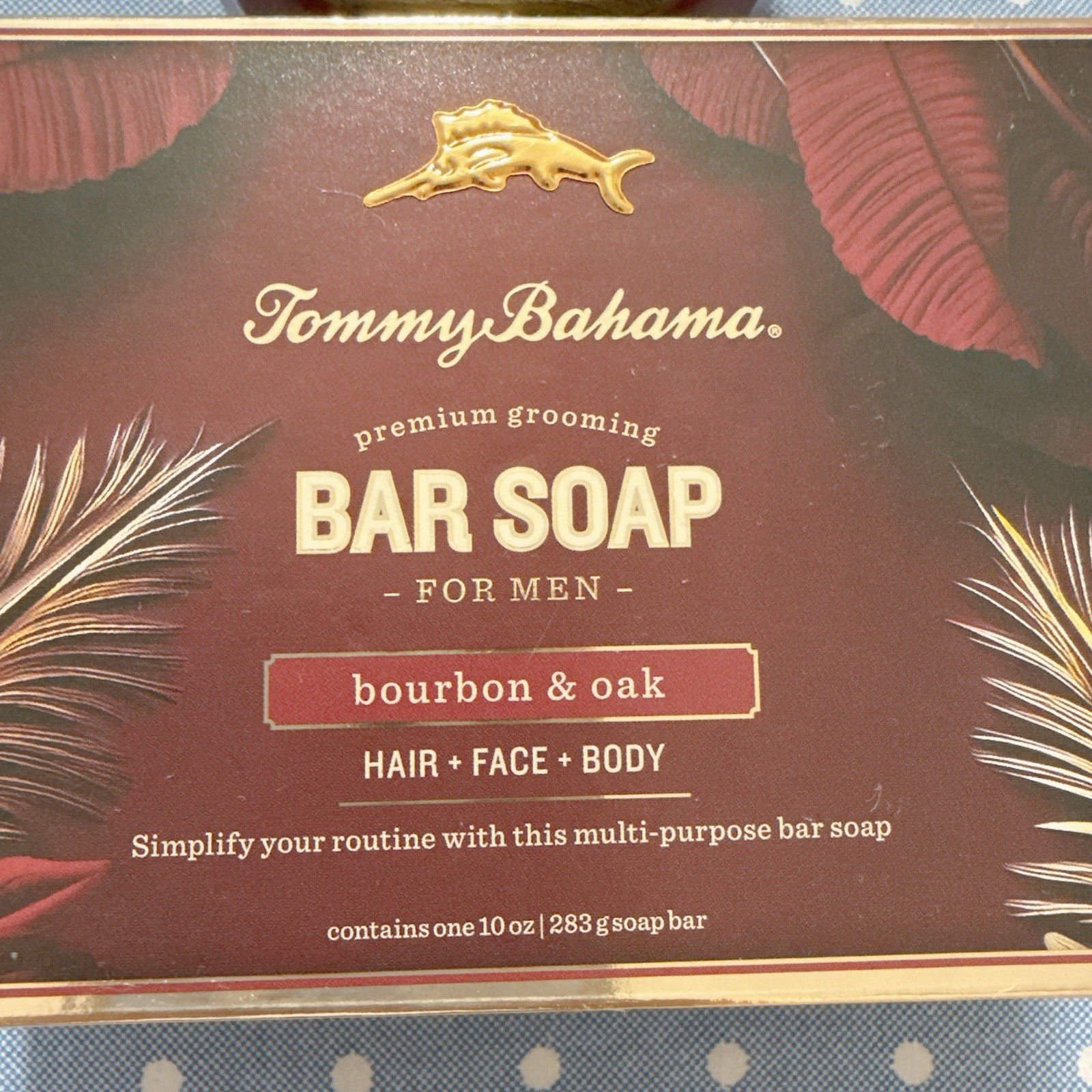 Tommy Bahama Set 2 Pcs For Men Bar Soap & Pomade Heavy Hold -Bourbon & Oak
