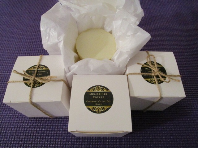 4 Organic Olive Oil Soaps from the award winning olive oil of Melissinos Estate