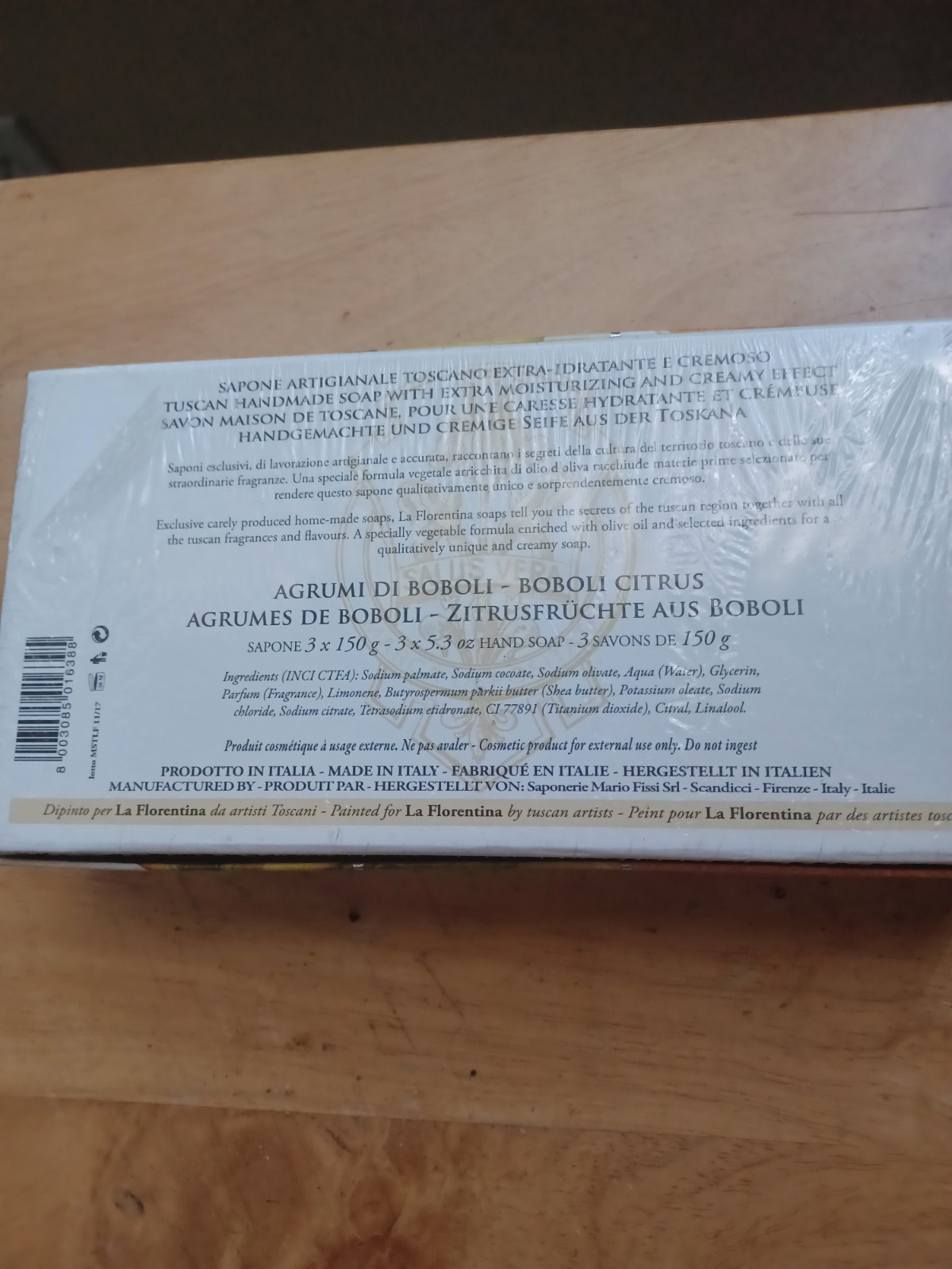 La Florentina Agrumi di Boboli Citrus 3bar Soaps Oval
