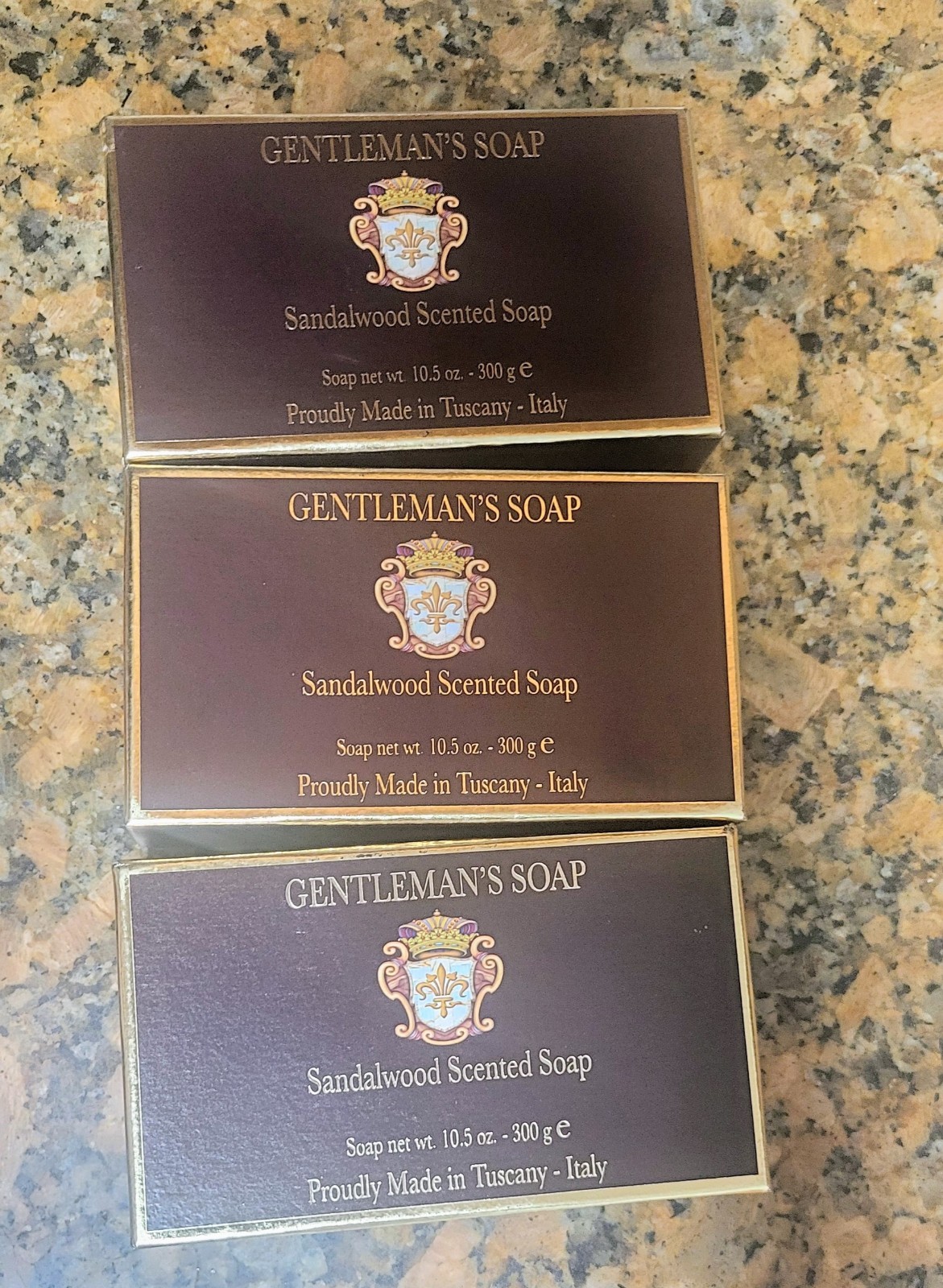 Gentleman Soap Sandalwood Italian Made 10.5 3 PACK SEALED📌
