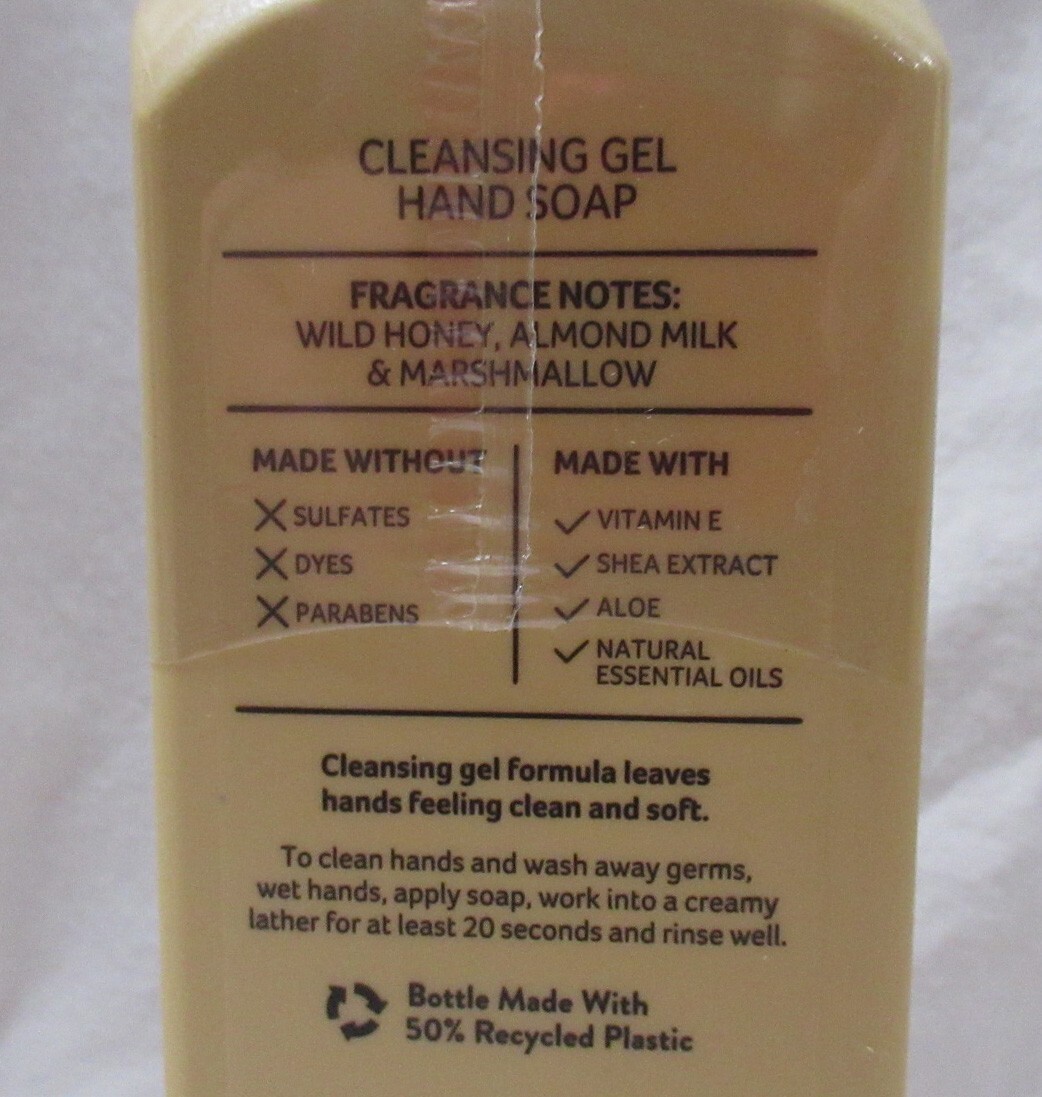 Bath & Body Works Cleansing Gel Hand Soap essential Lot Set 2 TOASTED HONEYCOMB