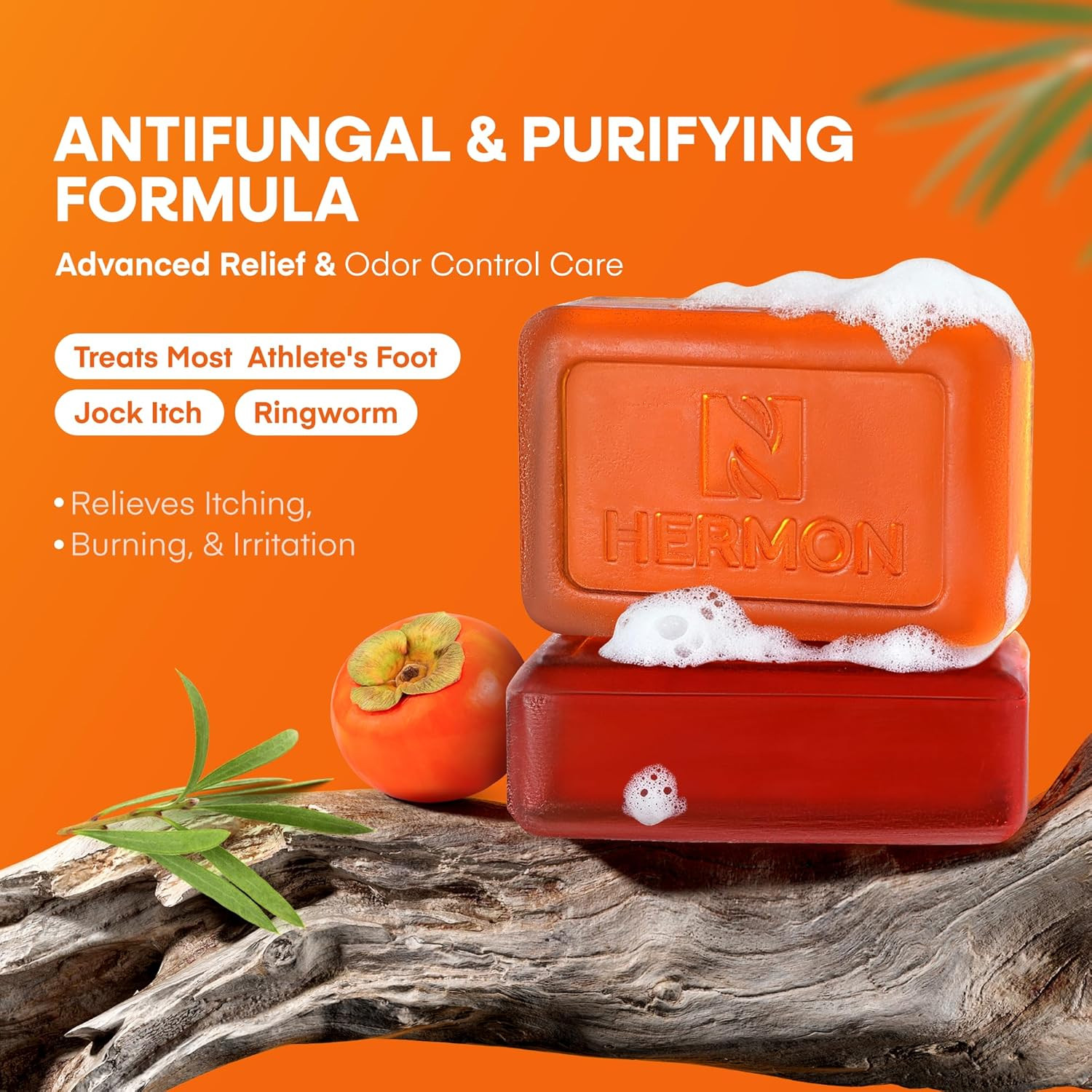 Antifungal Soap Bar: Antifungal Soap Treatment for Ringworm, Jock Itch & Athlete