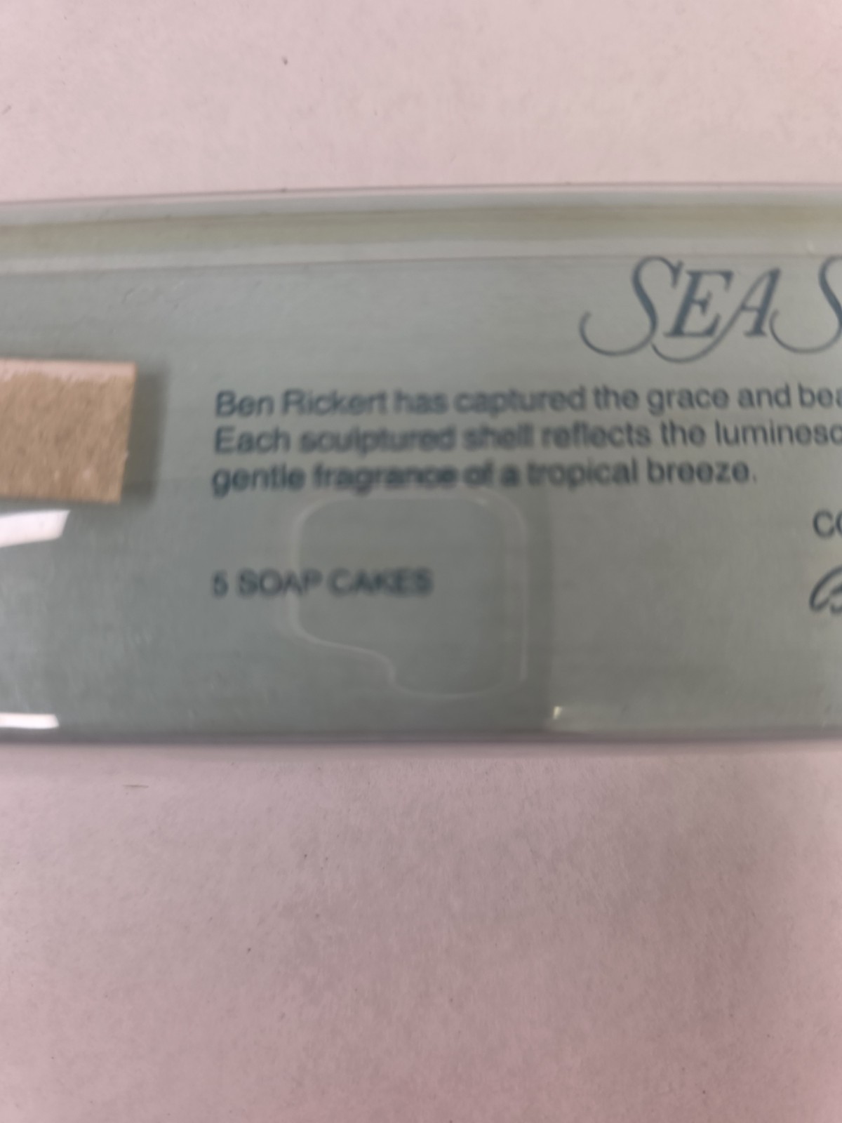 New Vintage Boxed Set of Sea Shell Bar Soap by Ben Rickert Decorative