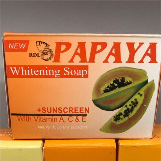 10 x Papaya Soap 135g Original Herbal Vitamin A,C,E Lighten & Repair Acne Skin
