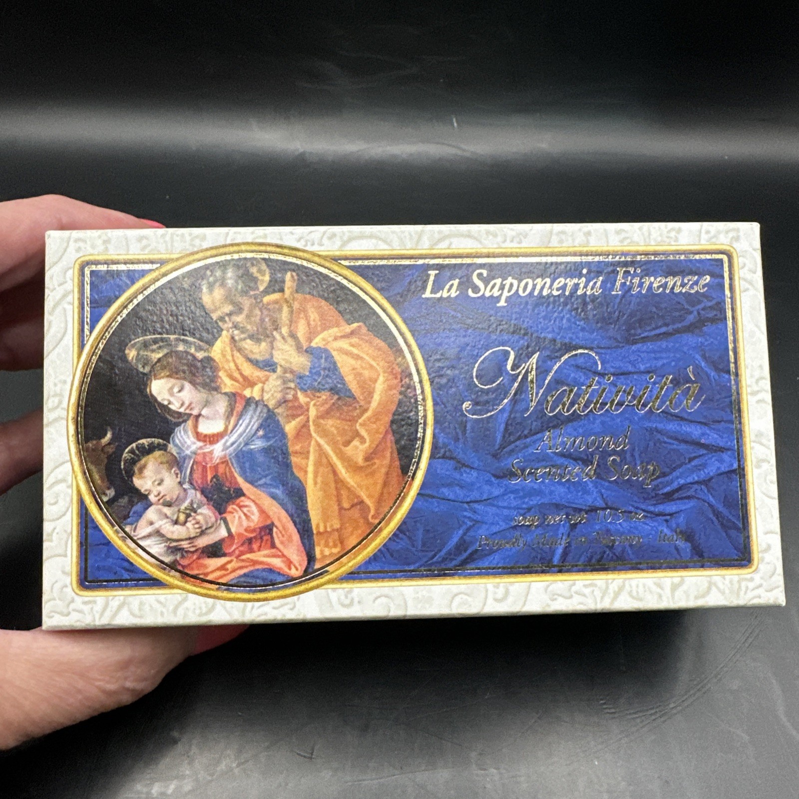 LA SAPONERIA FIRENZE ITALIAN ALMOND SCENTED LUXURY SOAP ITALY-TUSCANY BAR 10.5OZ