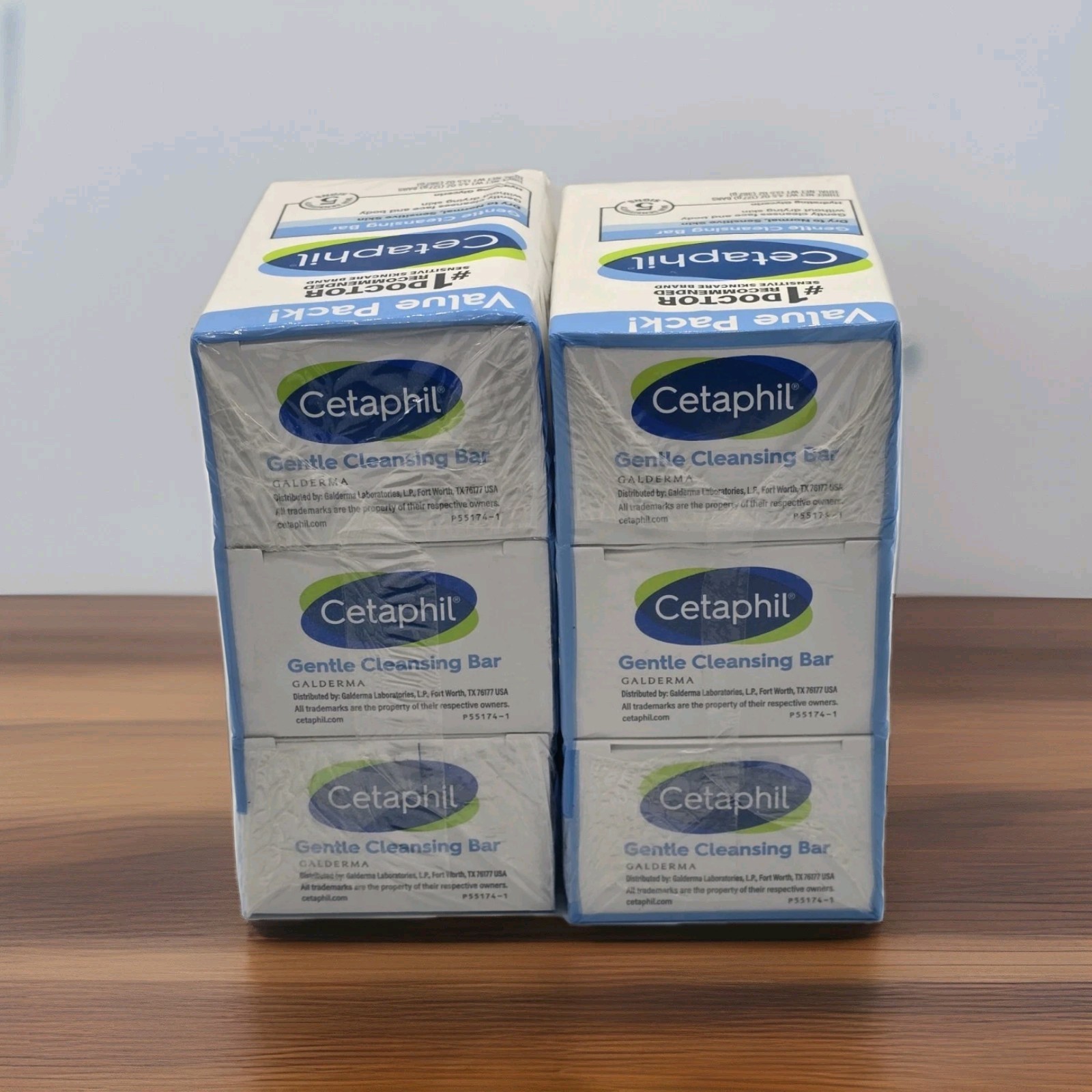 2x VALUE PK Cetaphil GENTLE CLEANSING BAR 4.5oz Dry Sensitive Skin = 6 bars