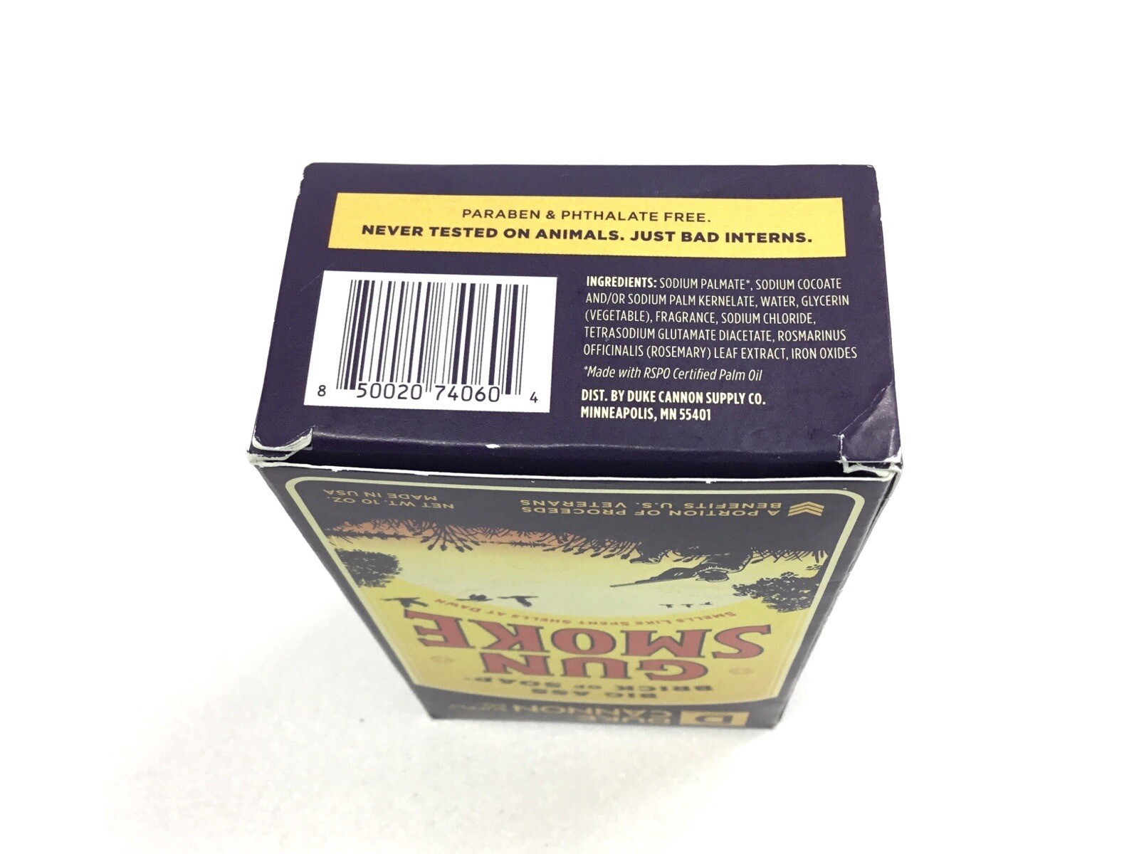 Duke Cannon Gun Smoke Big Ass Brick of Soap for Men Smoked Wood 10oz Best Seller