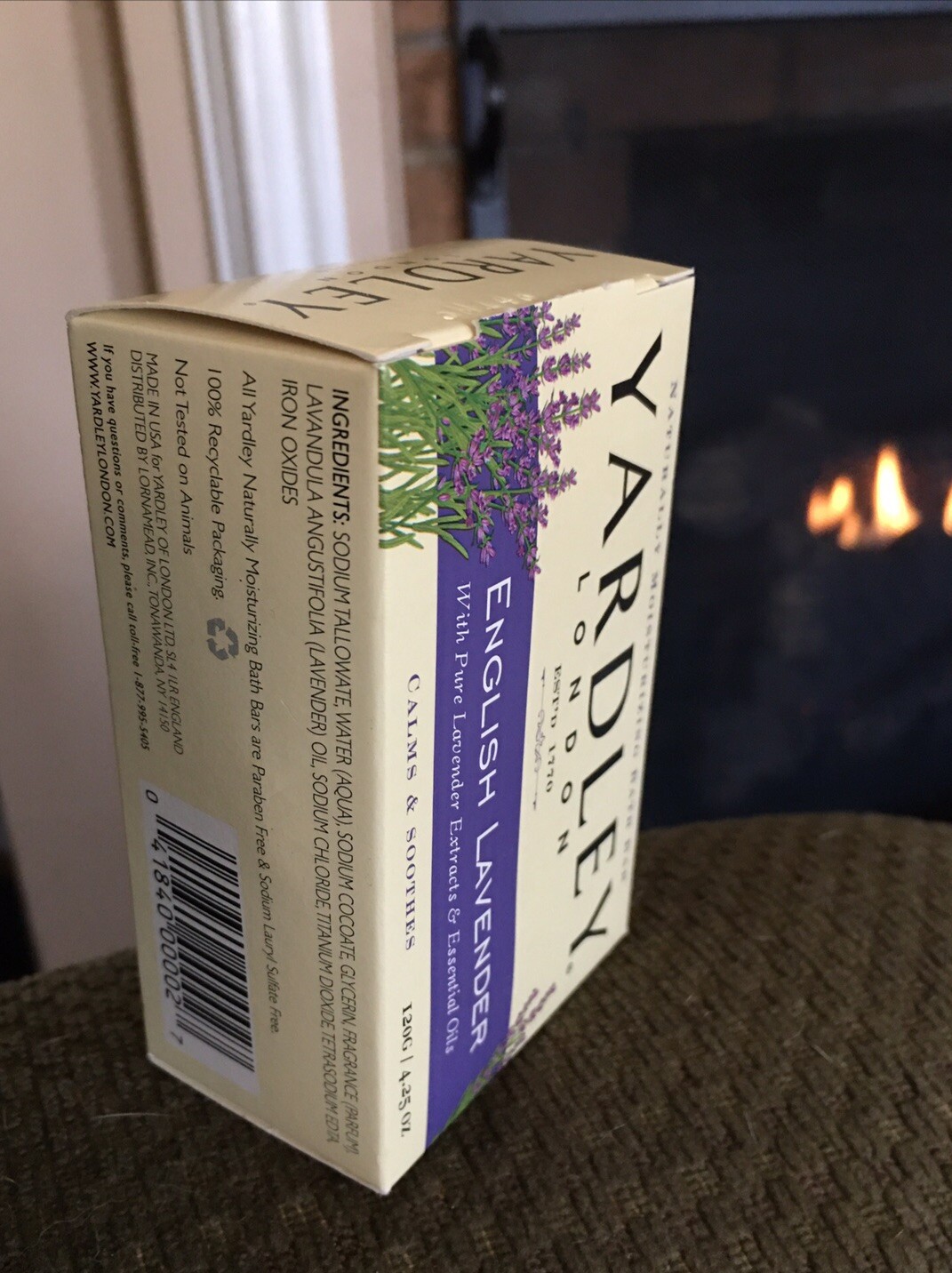 Yardley London Bath Soap Bar English Lavender Scent & Essential Oils 4.25 oz NOS